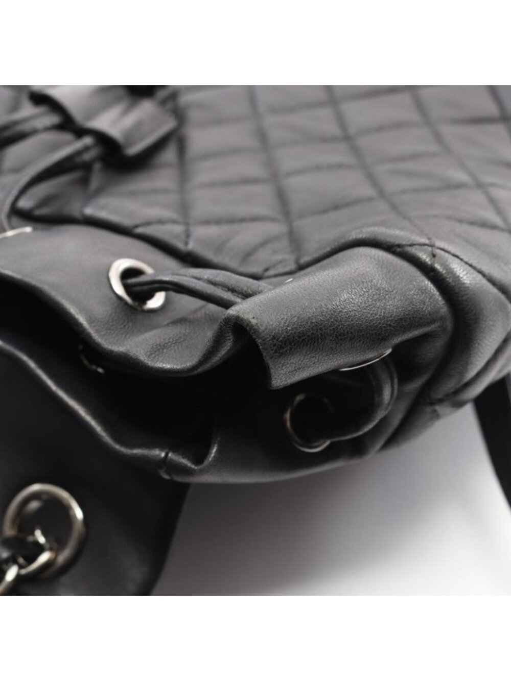 Chanel Backpack Quilted Black Lambskin - Picture 8 of 13